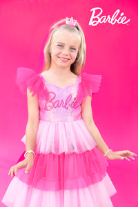 Barbie Party Wear Frock with Sequin Embellished Body