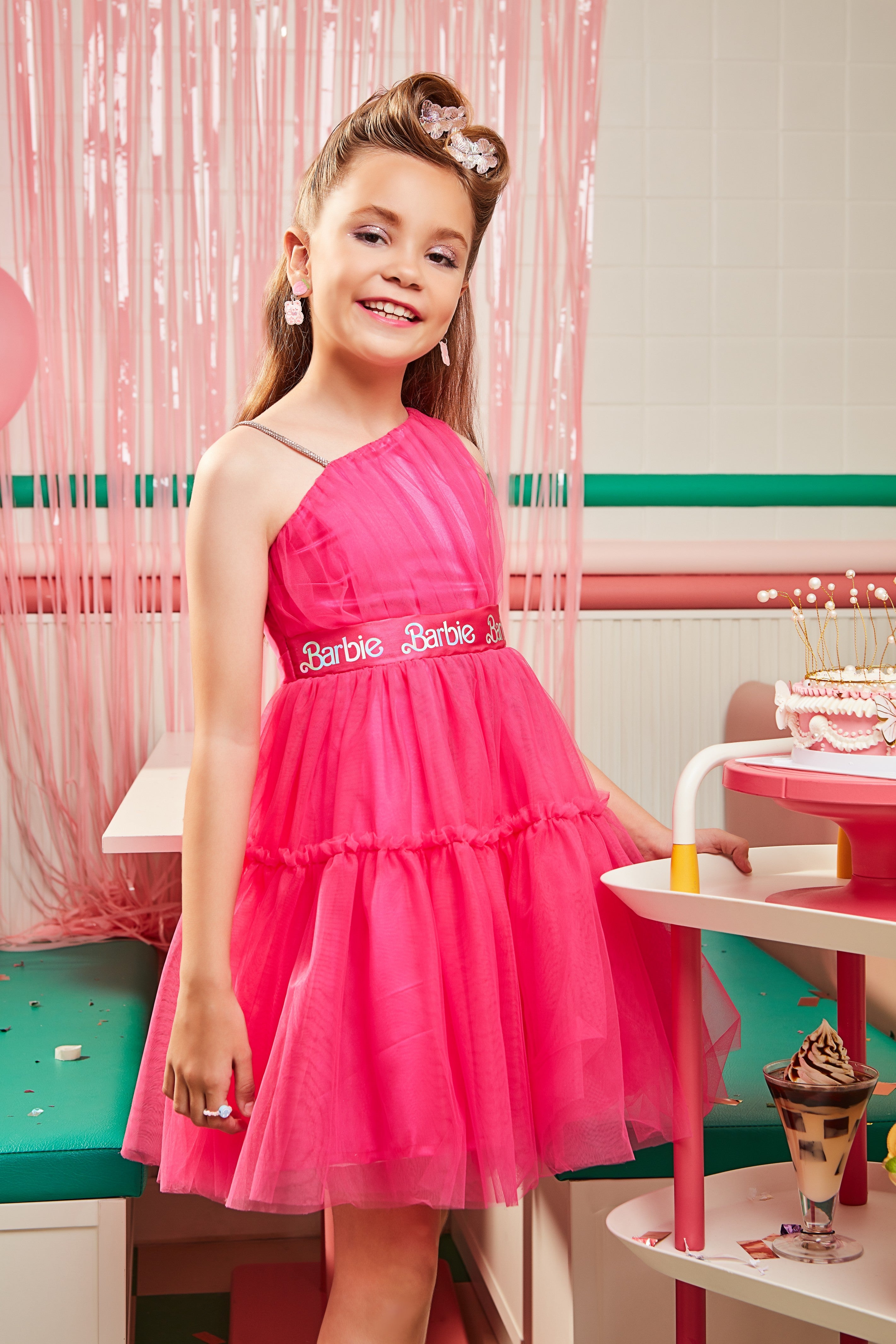 Barbie One Shoulder Party Dress