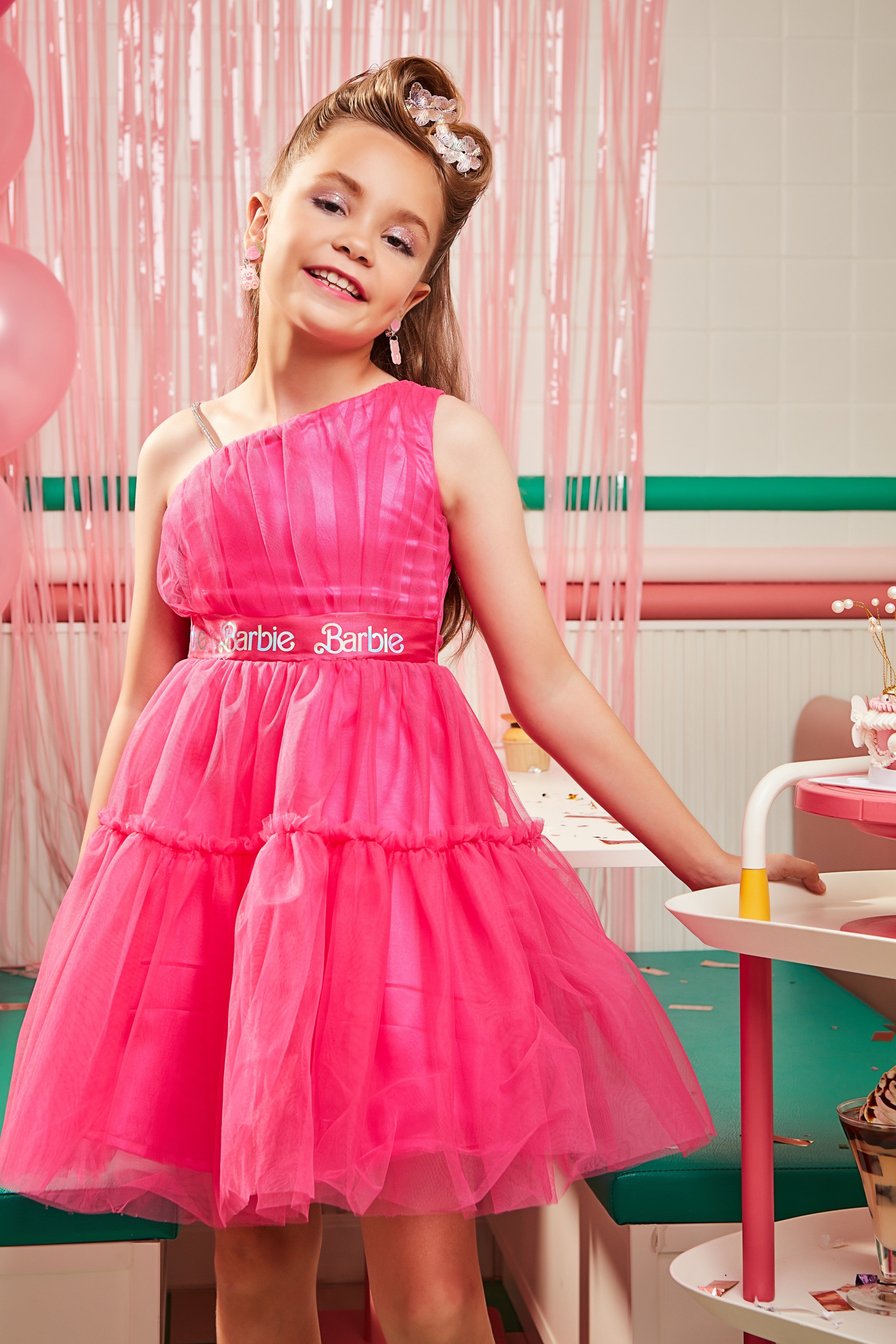 Barbie One Shoulder Party Dress