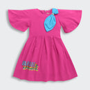 Barbie Frock with Contrast Bow Style