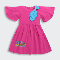 Barbie Frock with Contrast Bow Style