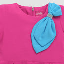 Barbie Frock with Contrast Bow Style