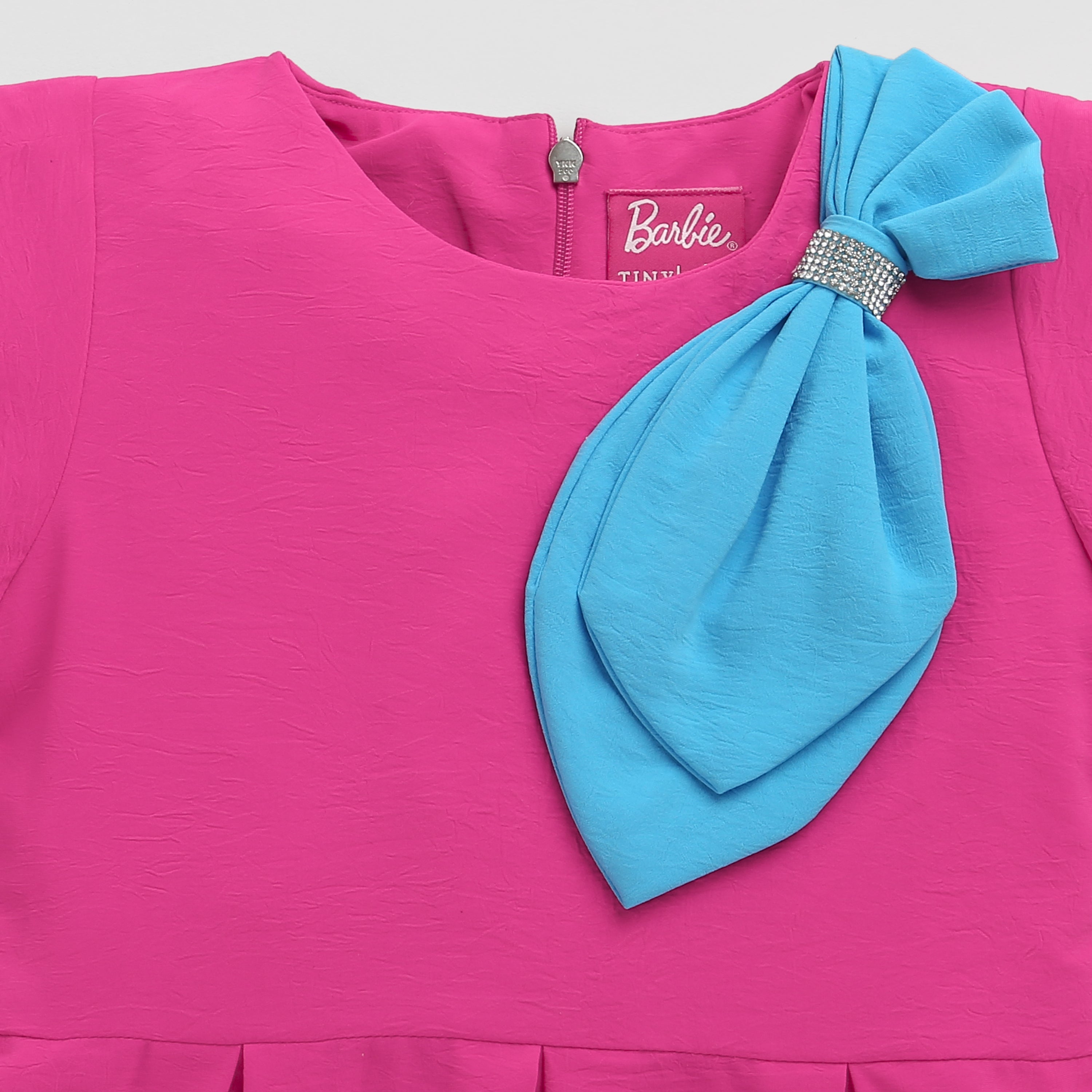 Barbie Frock with Contrast Bow Style