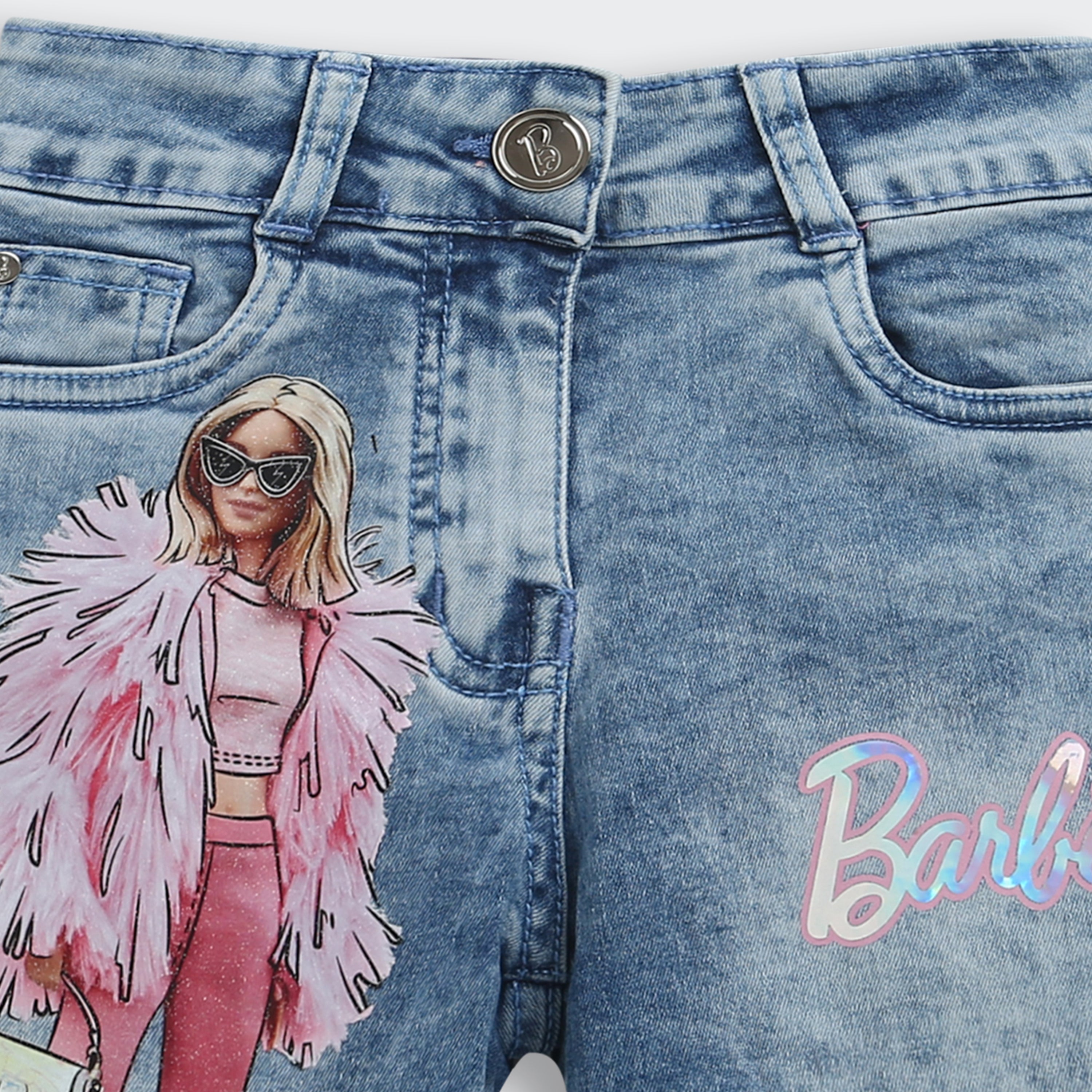 Barbie Light Blue Denim Hot Shorts Without Top