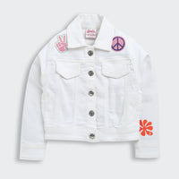 Barbie Off White Full Sleeve Jacket