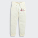 Barbie Graphic Full-Length Joggers with Elastic Waist and Graphic Placed on Left Leg