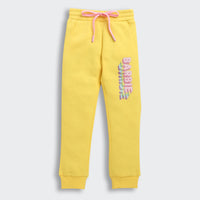 Barbie Full-Length Graphic Print Joggers with Ribbed Cuffs on Left Leg