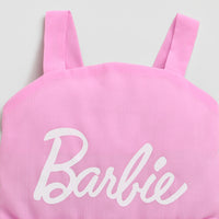 Barbie Spaghetti Strap Midi with Smocking at Back and Frill