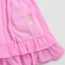 Barbie Spaghetti Strap Midi with Smocking at Back and Frill