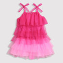 Barbie A-Line Midi With Sequin Yoke Frill in Dark & Light Colours