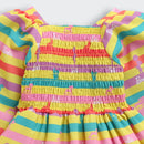 Barbie Rainbow Stripes Smocked Dress