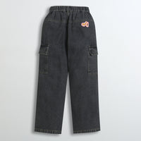 Barbie Denim Cargo Pant Regular Fit