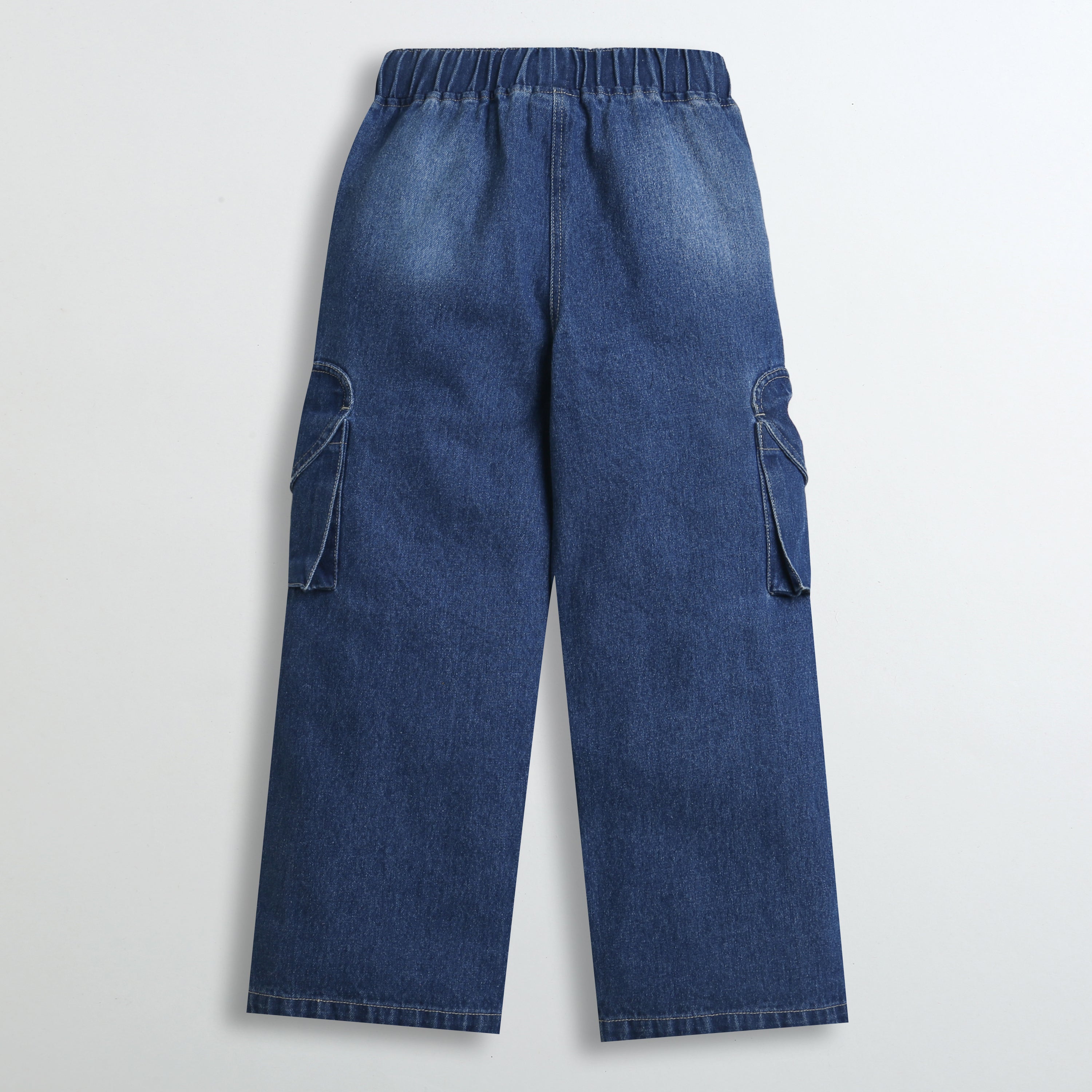 Barbie Dark Blue Cargo Denim Pant