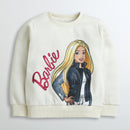 Barbie Sweatshirt Graphic On Front & Side Pockets