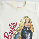 Barbie Sweatshirt Graphic On Front & Side Pockets