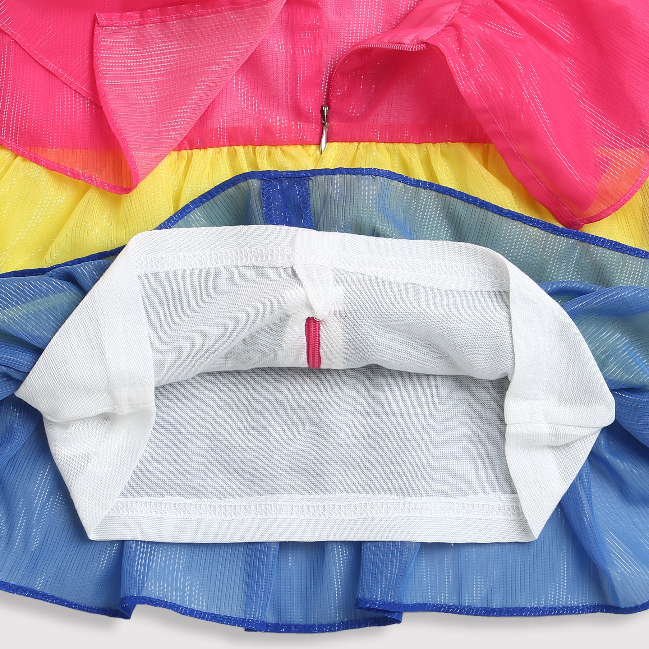 Barbie Three-Layered One-Shoulder Top with Front Color Block Design