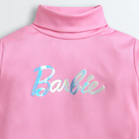 Barbie Turtle Neck Pink Top