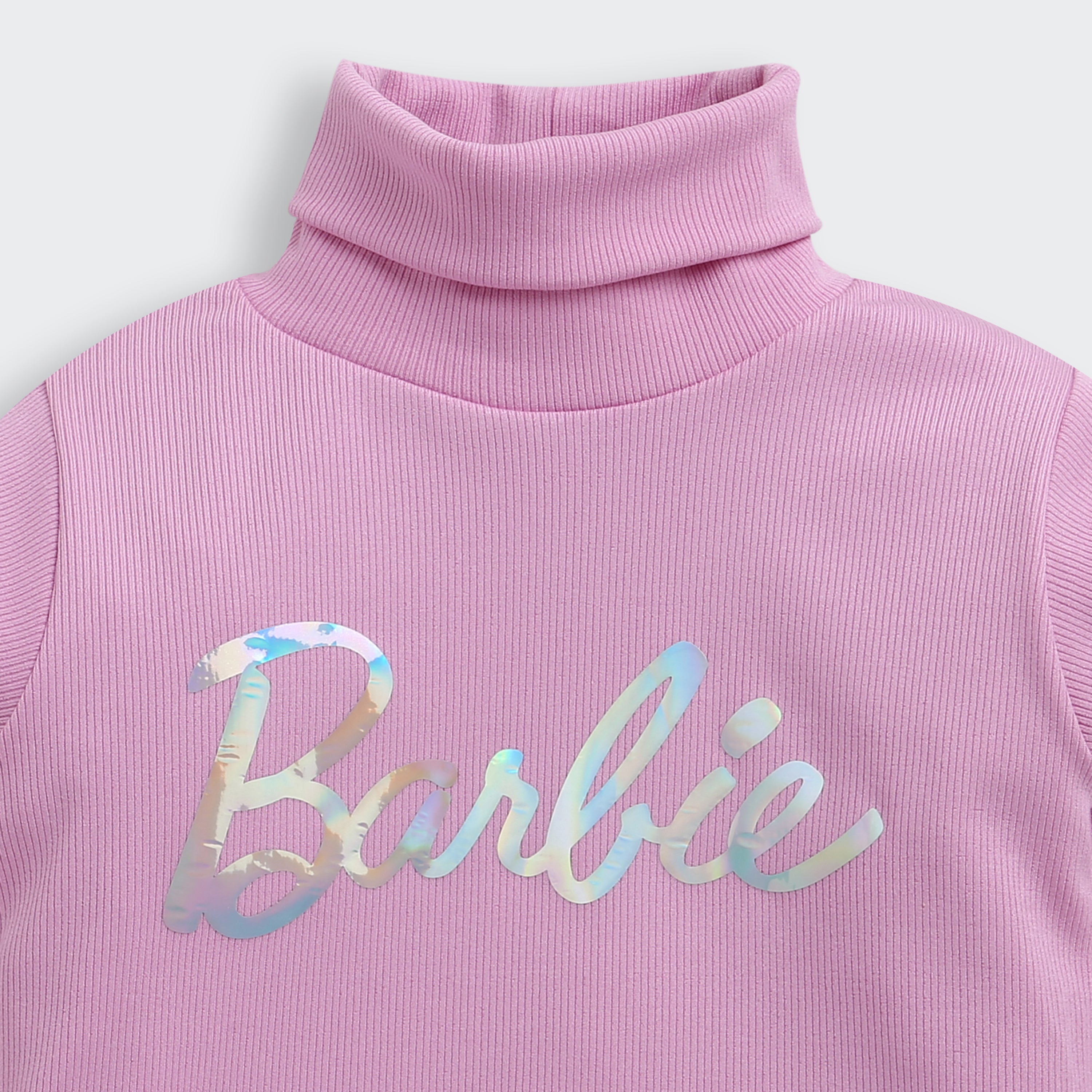 Barbie Turtle Neck Purple Top