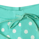 Green Small Dots Printed Shorts In Regular Fit