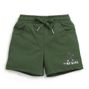 Tiny Girl Olive Green Pastel Color Shorts