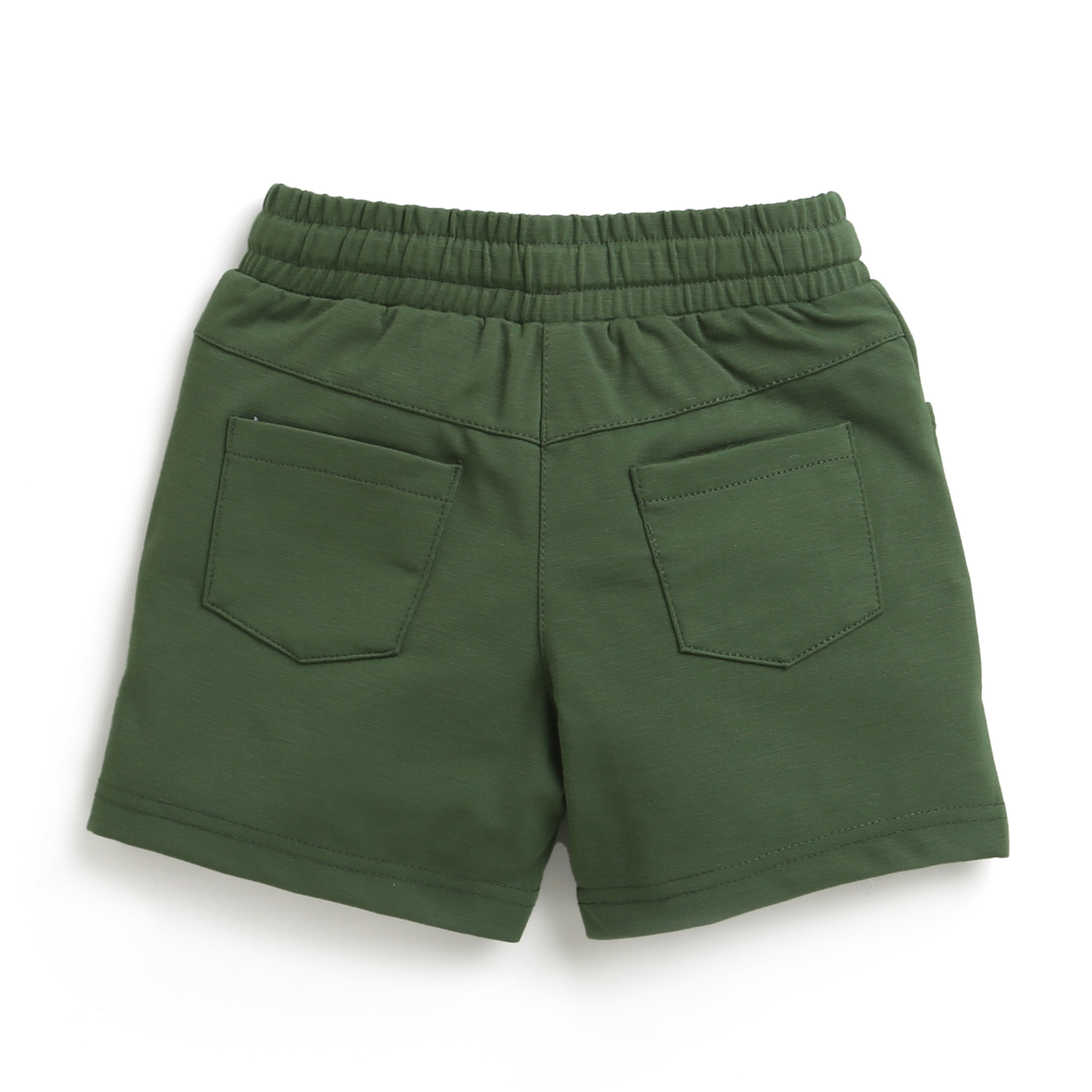 Tiny Girl Olive Green Pastel Color Shorts