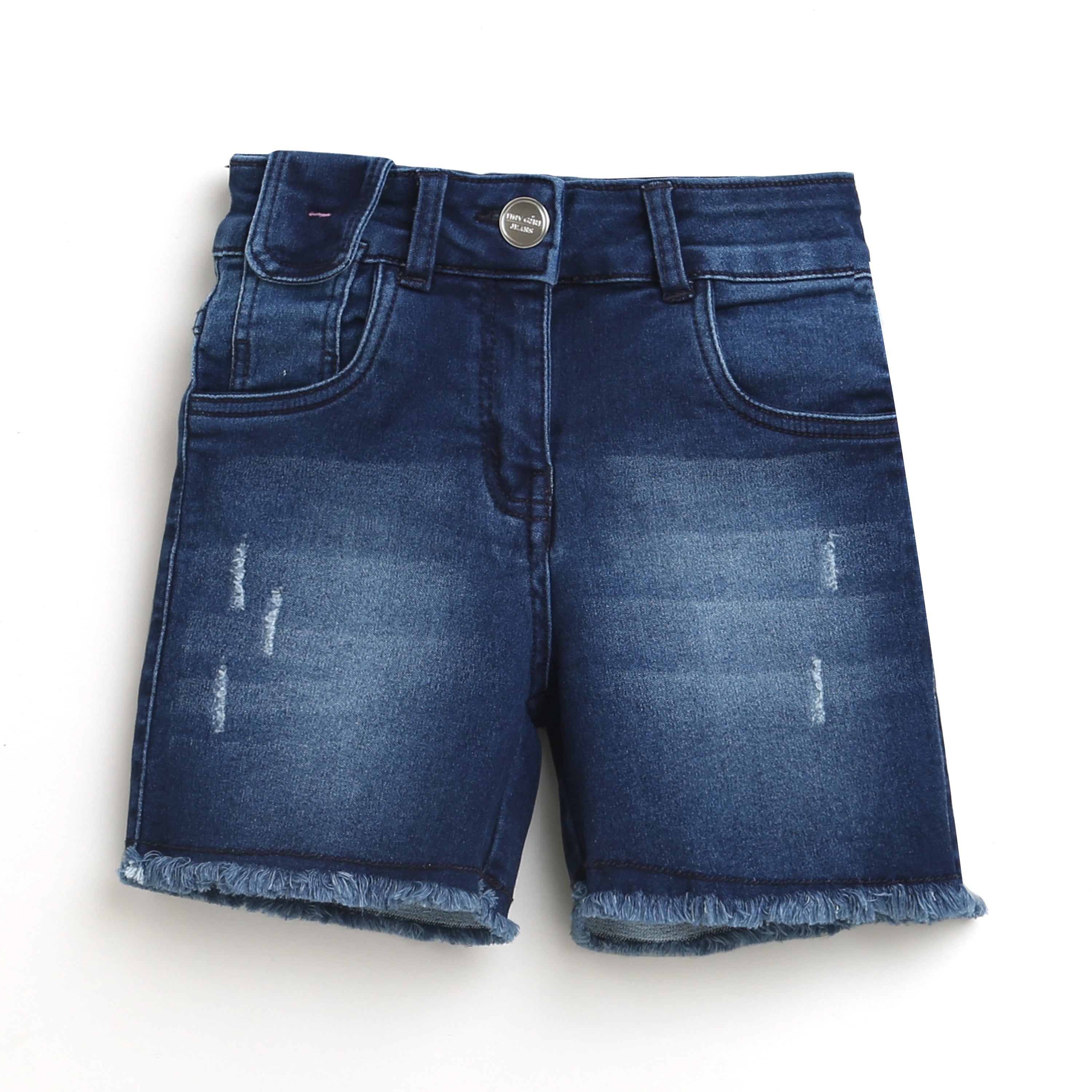 Tiny Girl Flap Coin Pocket Denim Shorts