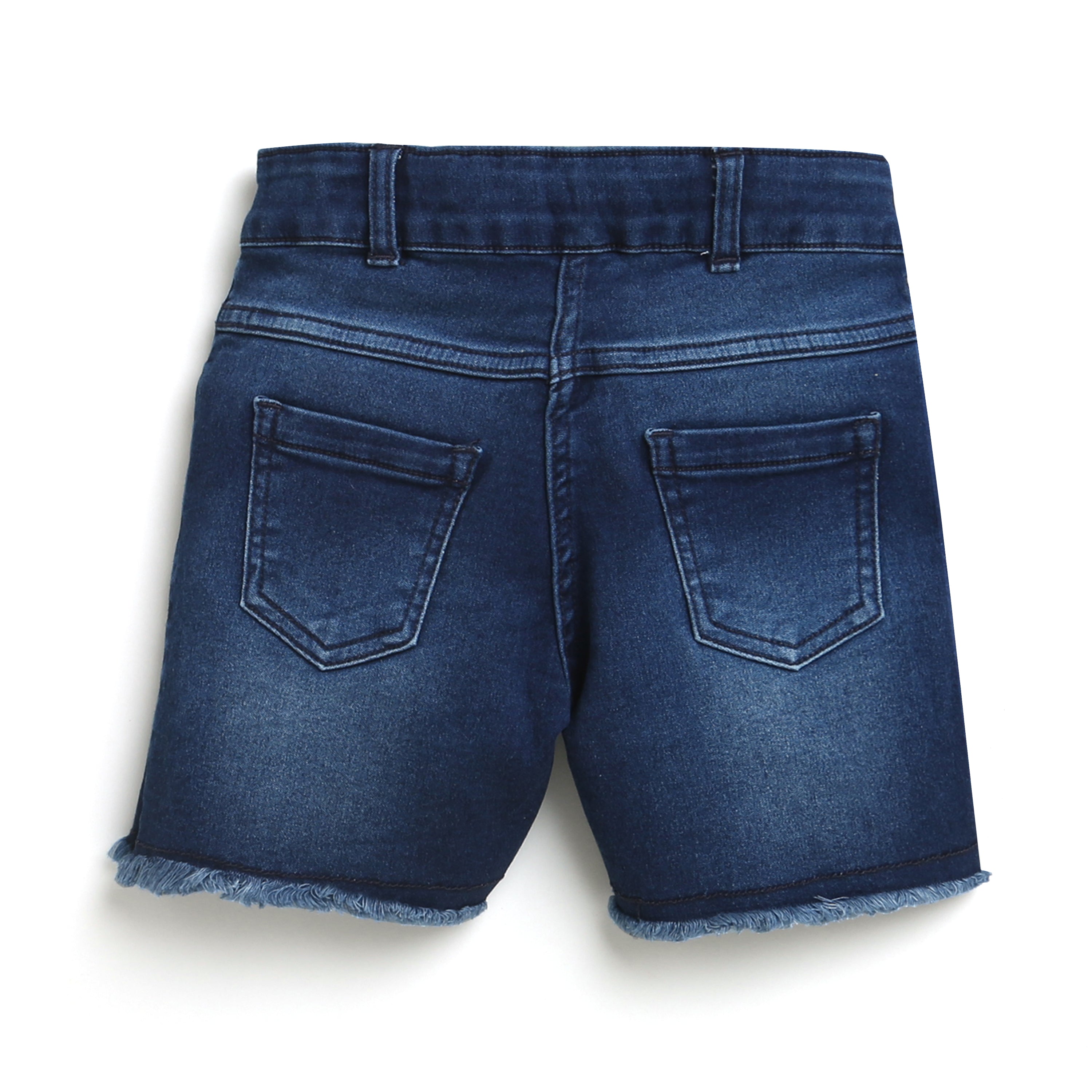 Tiny Girl Flap Coin Pocket Denim Shorts