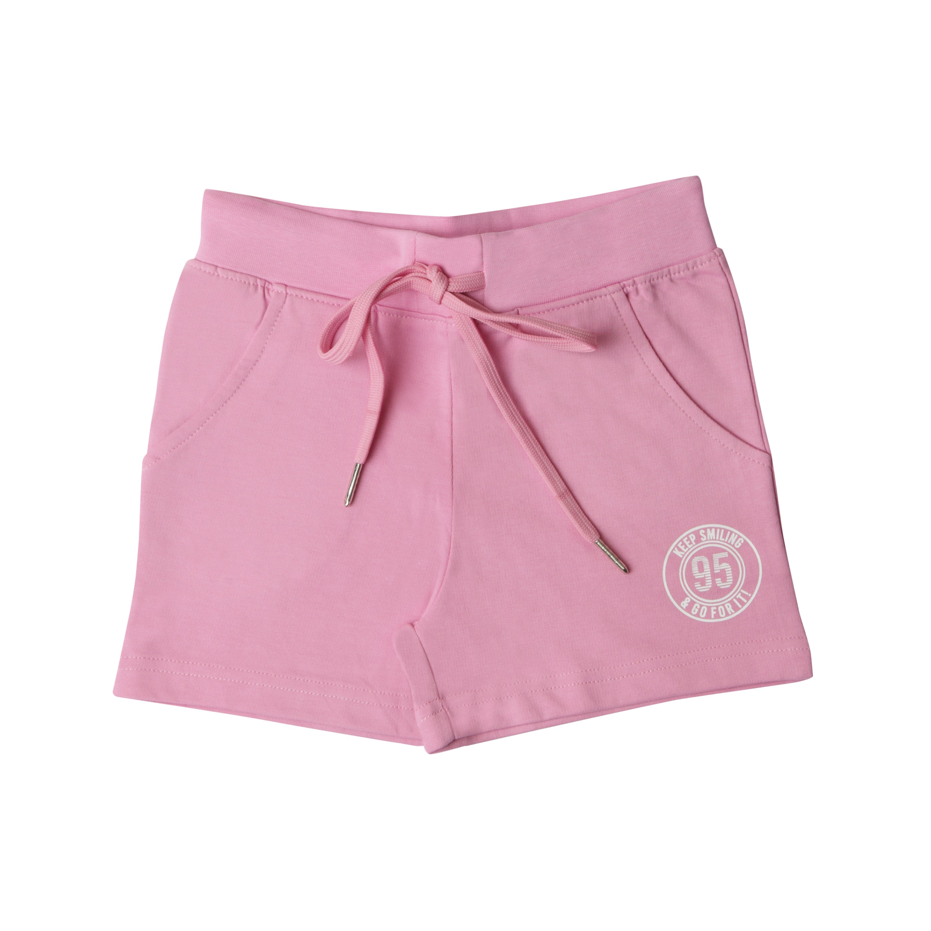 Pink Shorts Plain Regular Fit