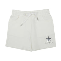 Tiny Girl Off White Pastel Color Shorts