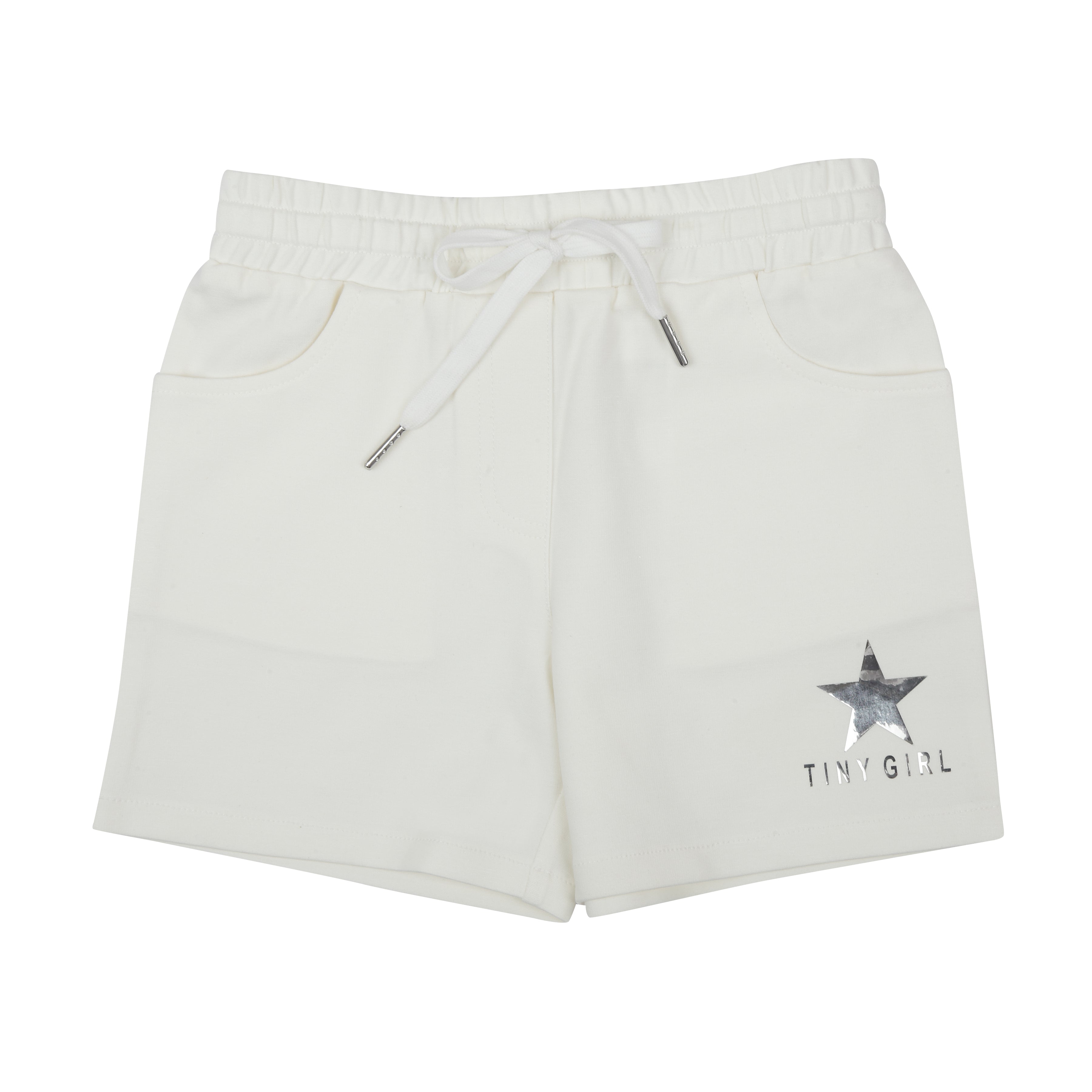 Tiny Girl Off White Pastel Color Shorts