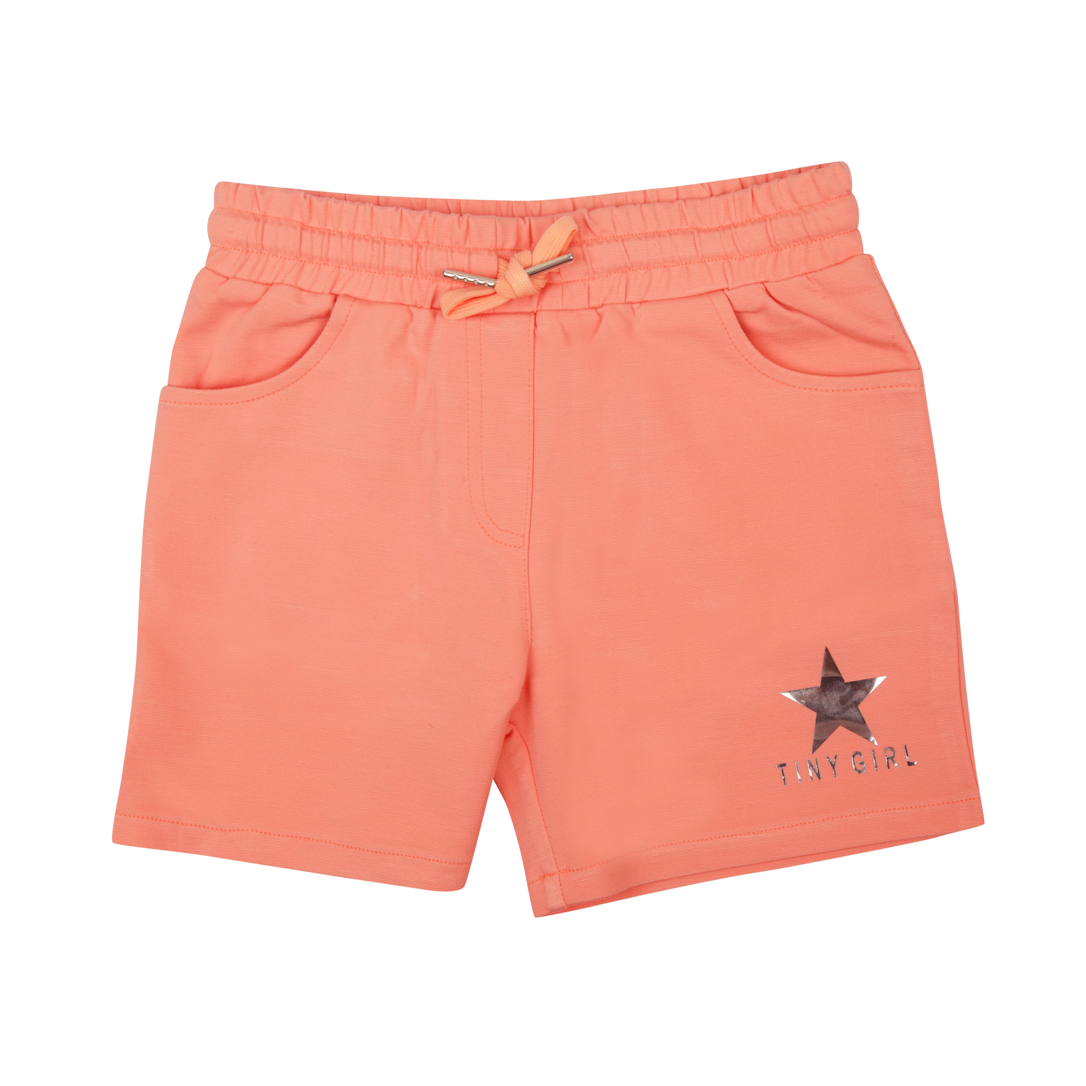 Tiny Girl Peach Pastel Color Shorts