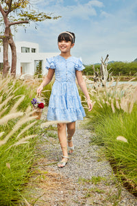 Tiny Girl Print Fit & Flare Dress