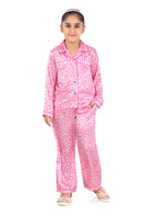 Barbie Printed Night Suit with Full Pant - Pink