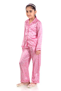 Barbie Printed Night Suit with Full Pant - Pink