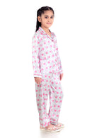 Barbie Printed Night Suit with Full Pant - Off White