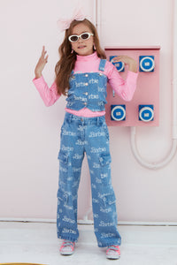 Barbie Printed Denim Top