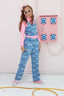 Barbie Printed Denim Top