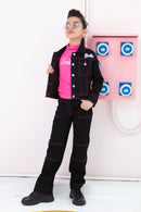 Barbie Contrast Stitch Denim Jacket