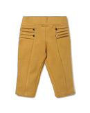 Tiny Girl Mustard Capri Has A Slip On Closure With Front Buttons