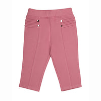 Tiny Girl Onion Pink Capri Has A Slip On Closure With Front Buttons