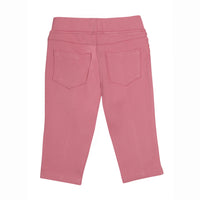 Tiny Girl Onion Pink Capri Has A Slip On Closure With Front Buttons