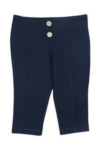 Tiny Girl Rayon Navy Jegging Capri