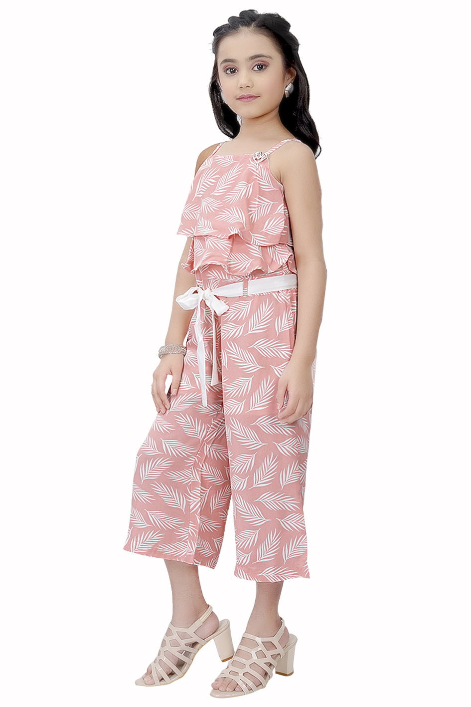 Tiny Girl Square Neck Sleeveless Printed Jumpsuit