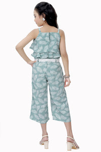 Tiny Girl Square Neck Sleeveless Printed Jumpsuit