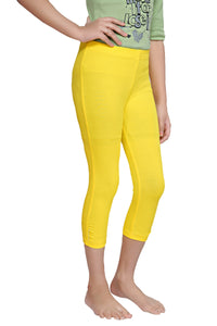 Tiny Girl Lemon 3/4th Slim Fit Leggings