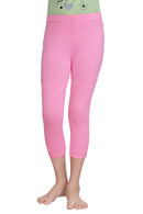 Tiny Girl Pink 3/4th Slim Fit Leggings