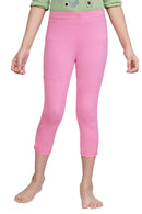 Tiny Girl Pink 3/4th Slim Fit Leggings