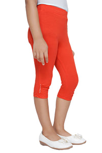 Tiny Girl Tomato 3/4th Slim Fit Leggings