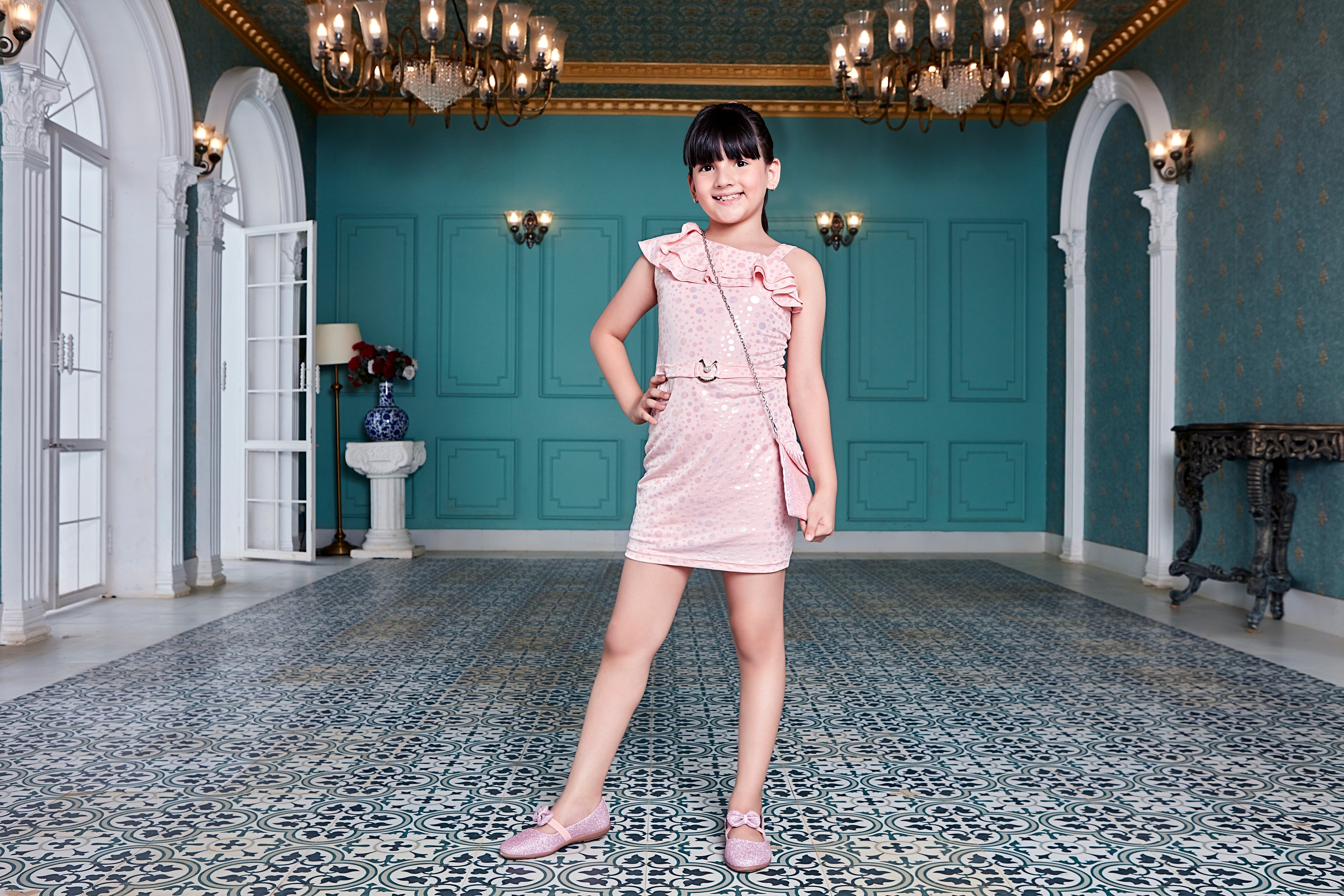 Buy Cream Dresses & Frocks for Girls by Tiny Girl Online | Ajio.com
