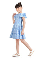 Tiny Girl Print Fit & Flare Dress